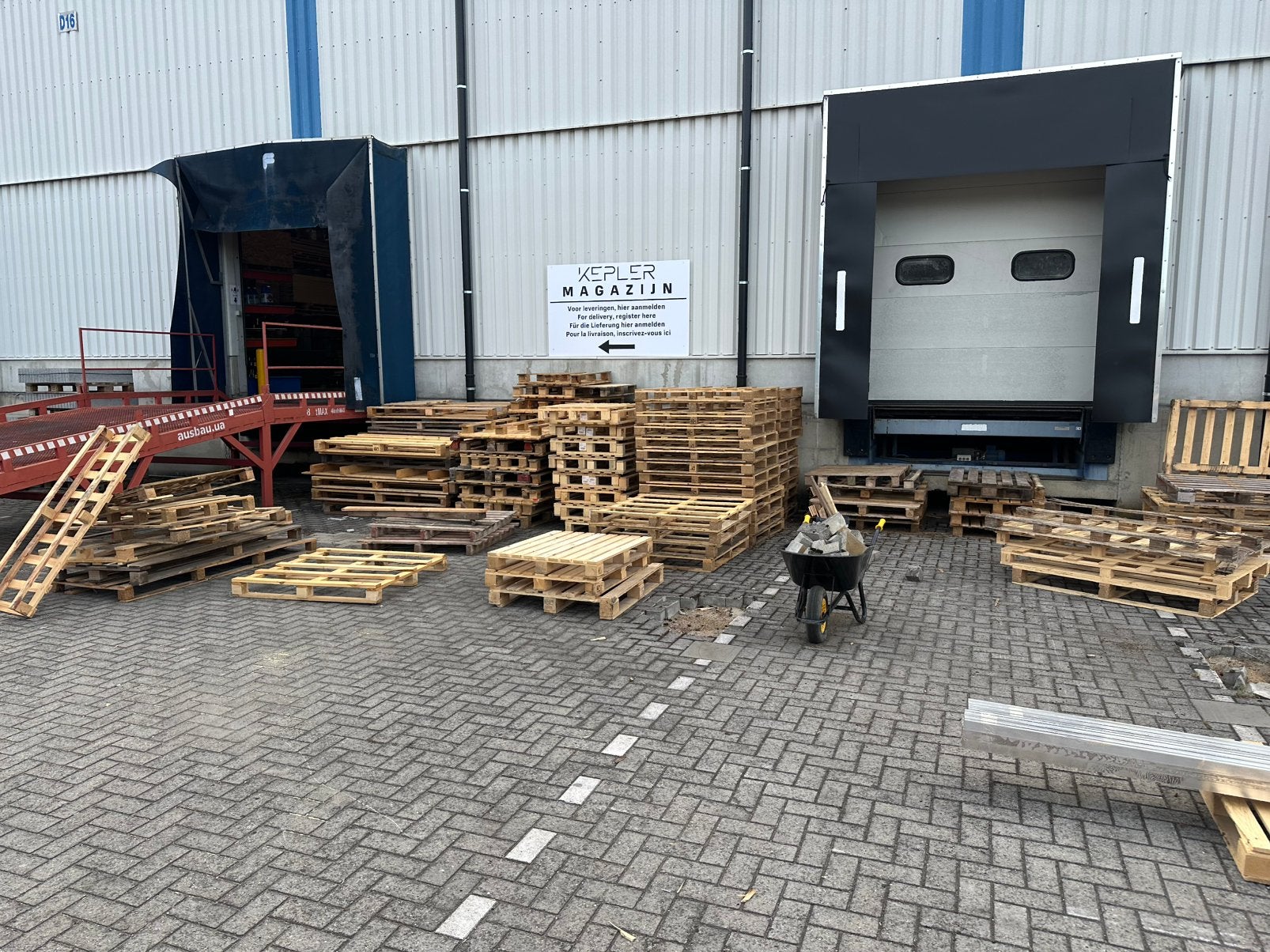 Afval paletten