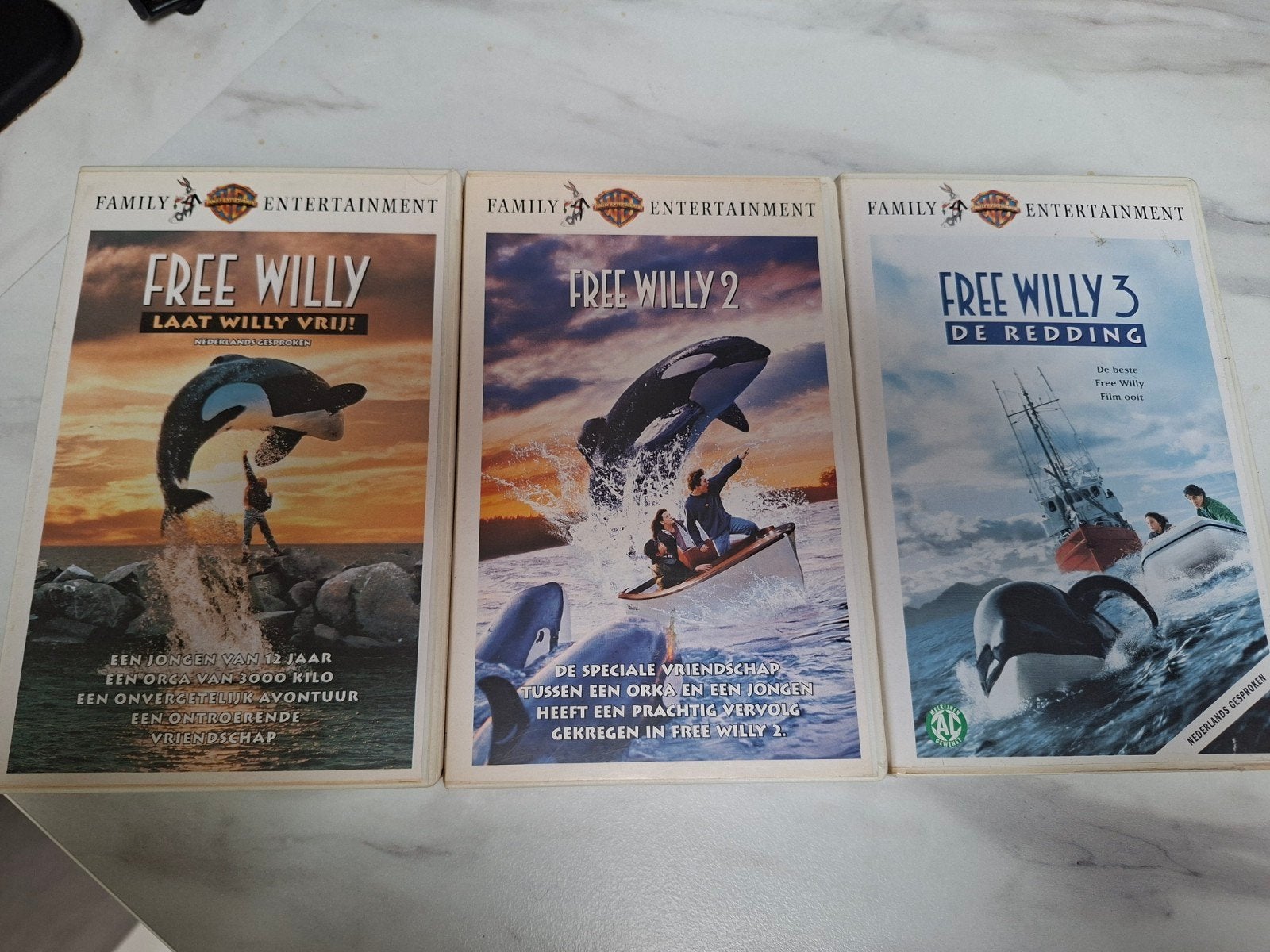 4 Dvd's free willy en black beaty, Ophalen, Alle leeftijden, Zo goed als nieuw, Dieren