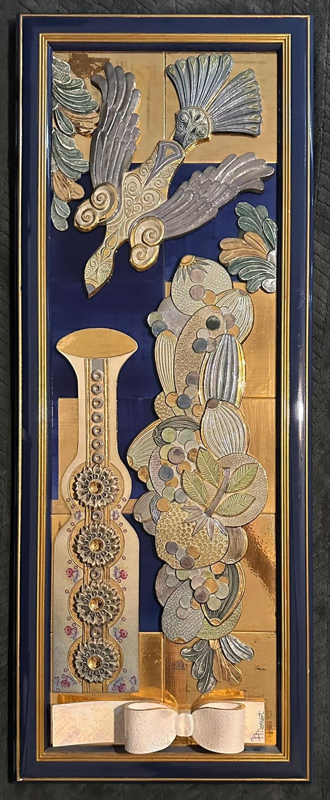 Wandkeramiek, gesigneerd Fernande Massart, Antiek en Kunst, Ophalen