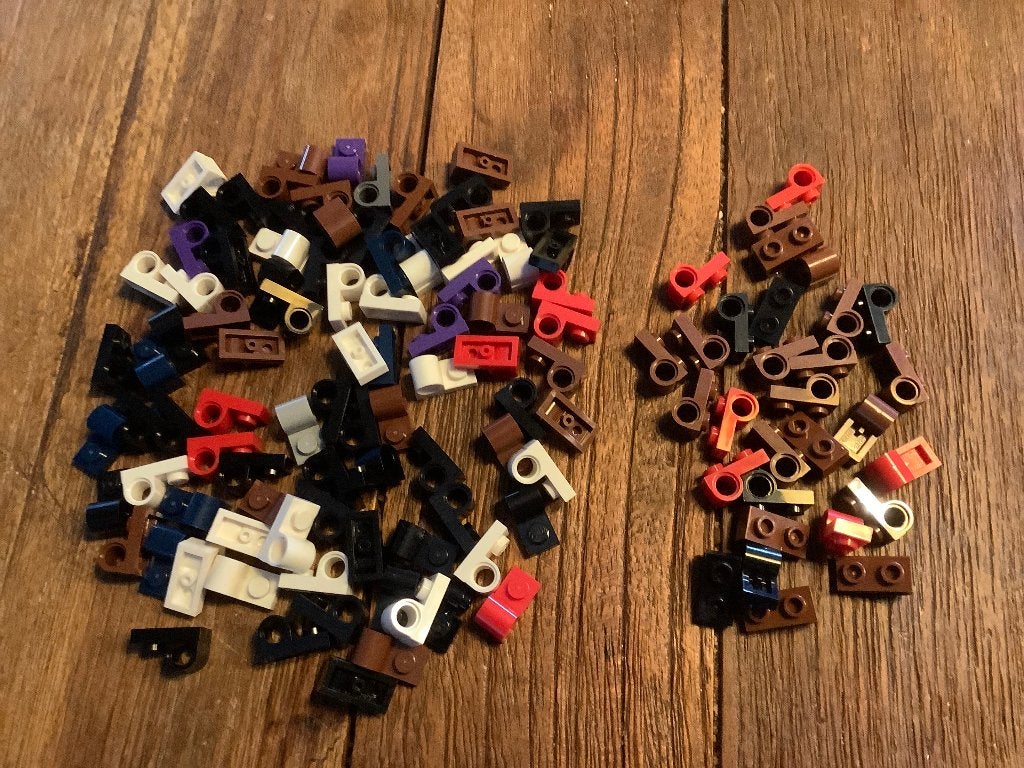 Lego plaatjes pin hole top en bottom 120 st / 81-2, Enlèvement ou Envoi, Comme neuf, Briques en vrac, Lego
