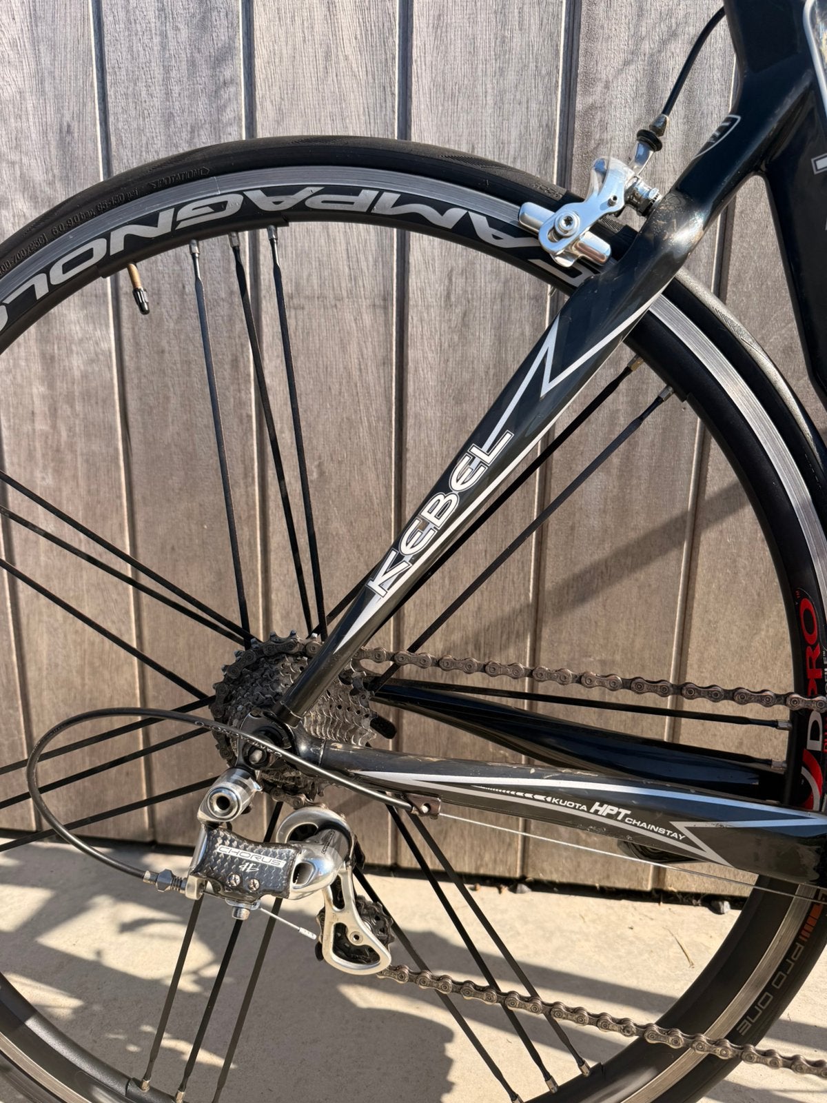 Kuota Kebel (maat M) – Campagnolo Chorus/Eurus – retro fiets, Fietsen en Brommers, 28 inch, Gebruikt, Carbon, 15 tot 20 versnellingen