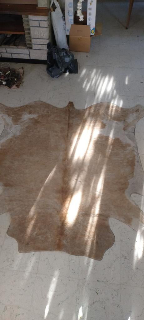Tapisserie en cuir de vachette+- 185 cm - cuir de vachette, Maison & Meubles, Enlèvement, Utilisé, Tapis