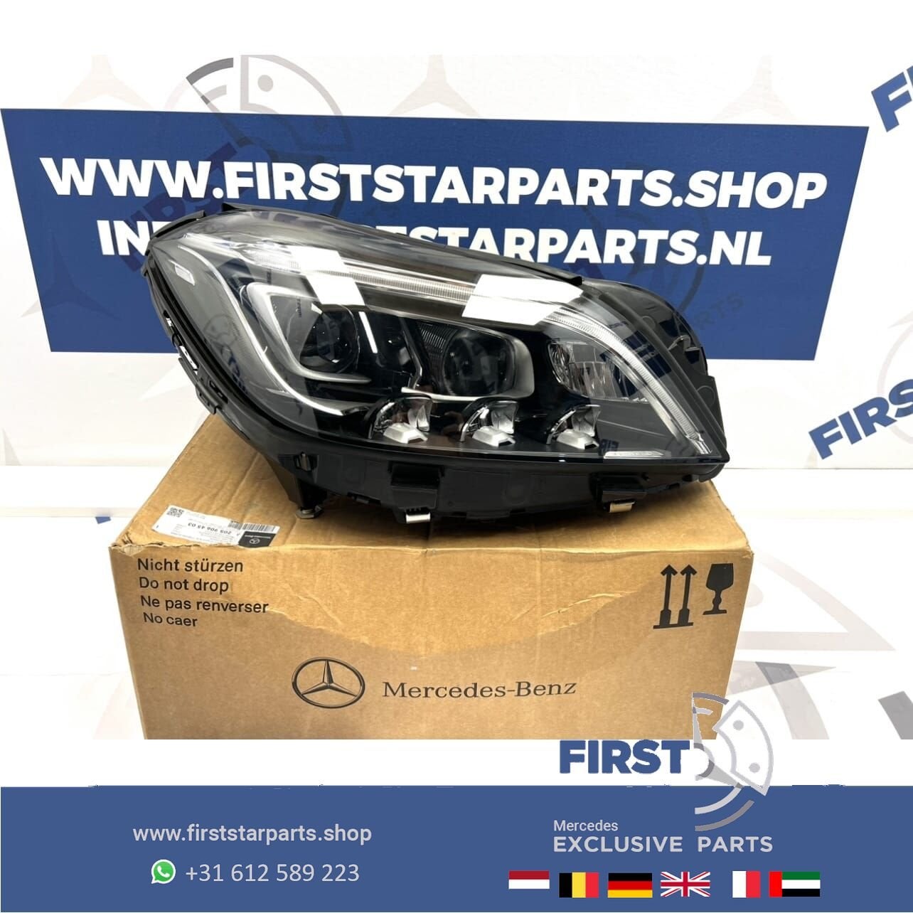 A2189060202 W218 KOPLAMP LED MULTIBEAM RECHTS X218 CLS63 AMG, Gebruikt, -, Ophalen of Verzenden, -