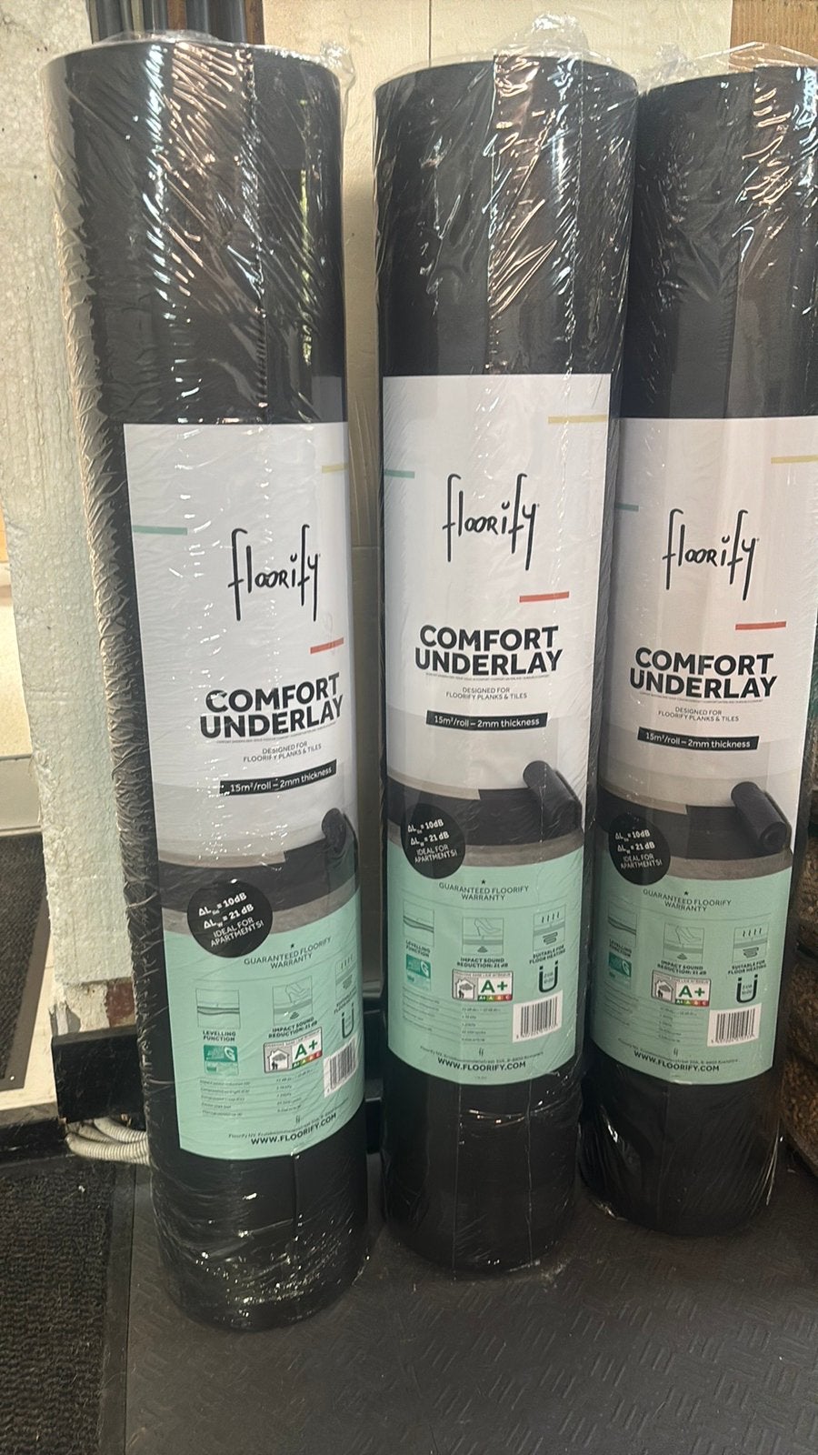 Floorify ondervloer “ comfort “, Enlèvement, 150 cm ou plus, Autres types, Autres matériaux