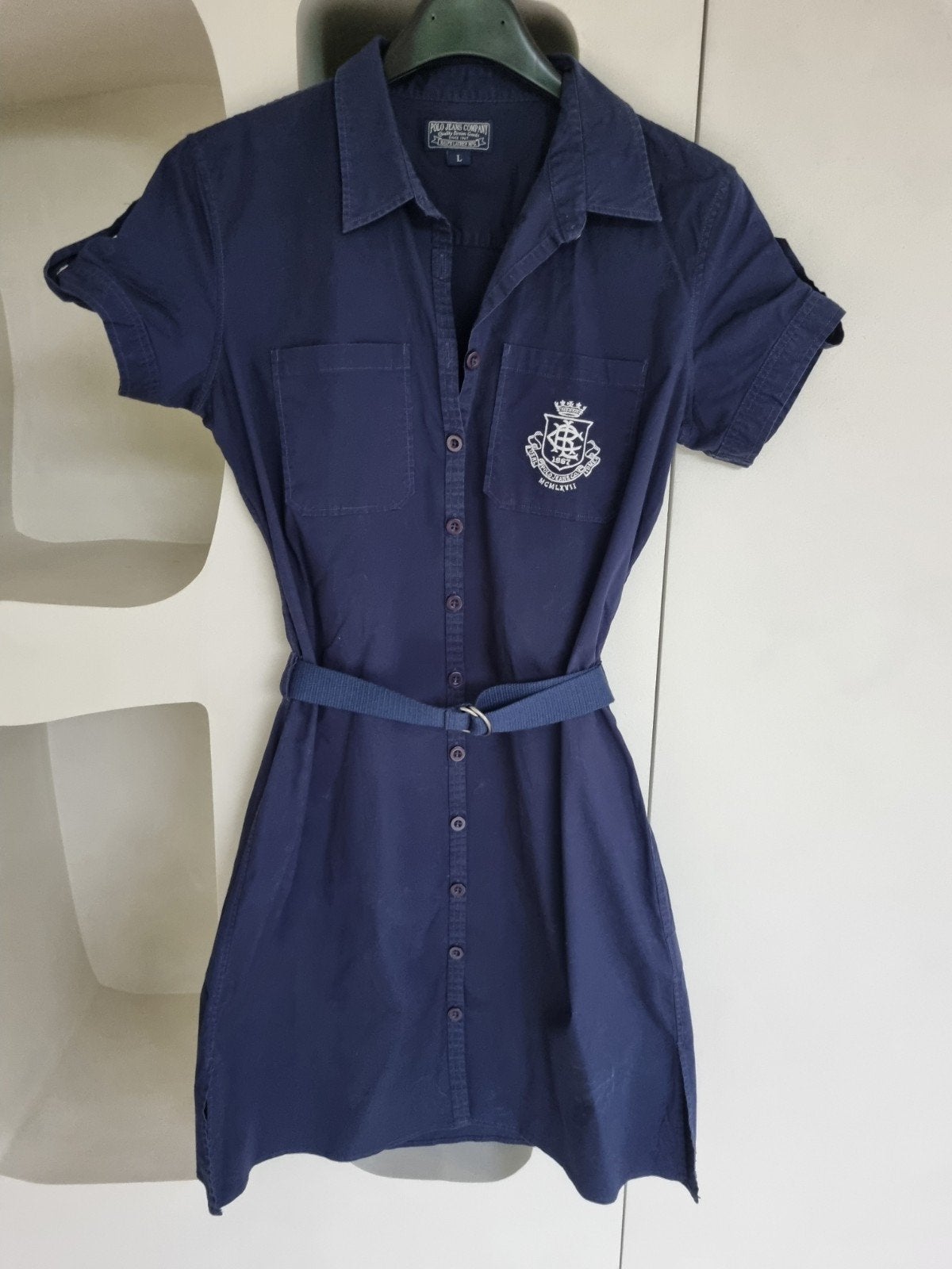 Robe Ralph Lauren bleu foncé taille L, Taille 42/44 (L), Enlèvement ou Envoi, Comme neuf, Ralph Lauren