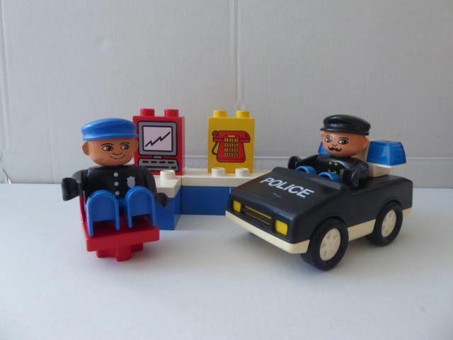 Set Duplo vintage 2654 Poste de police, Ensemble complet, Utilisé, Duplo, Complet