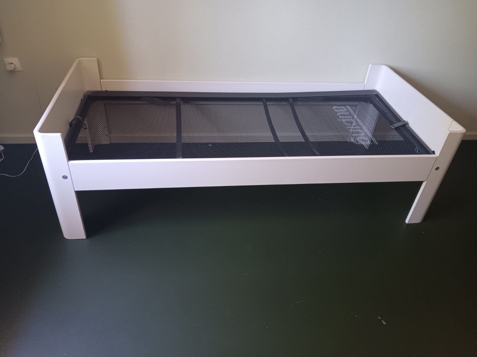 Enkelbed Auping, Huis en Inrichting, Slaapkamer | Bedden, Ophalen, 90 cm, Eenpersoons, Wit