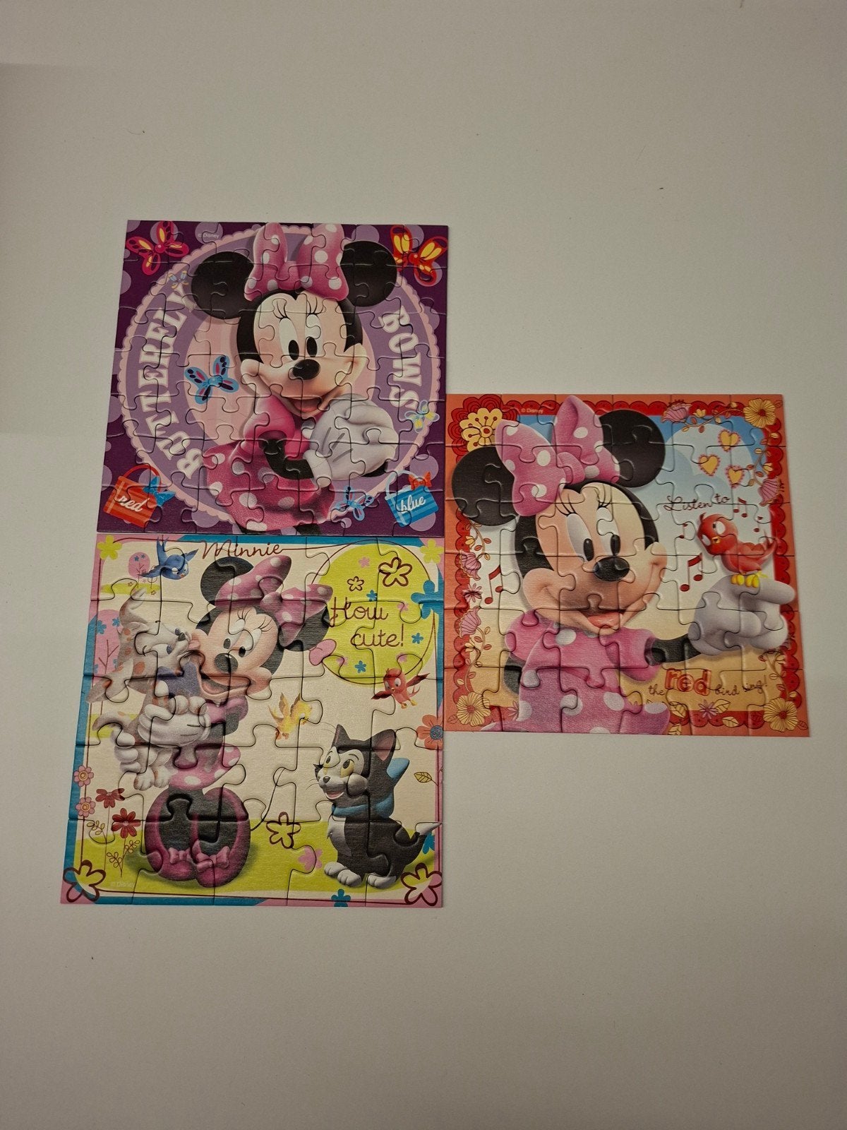 3 puzzels van mickey mouse clubhouse, Kinderen en Baby's, Speelgoed | Kinderpuzzels, Ophalen, 10 tot 50 stukjes, Zo goed als nieuw