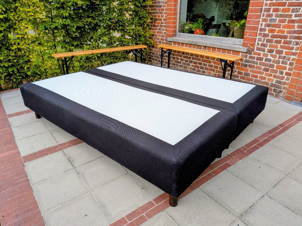 Bed, Huis en Inrichting, Slaapkamer | Bedden, Ophalen, Zwart, Tweepersoons, 200 cm