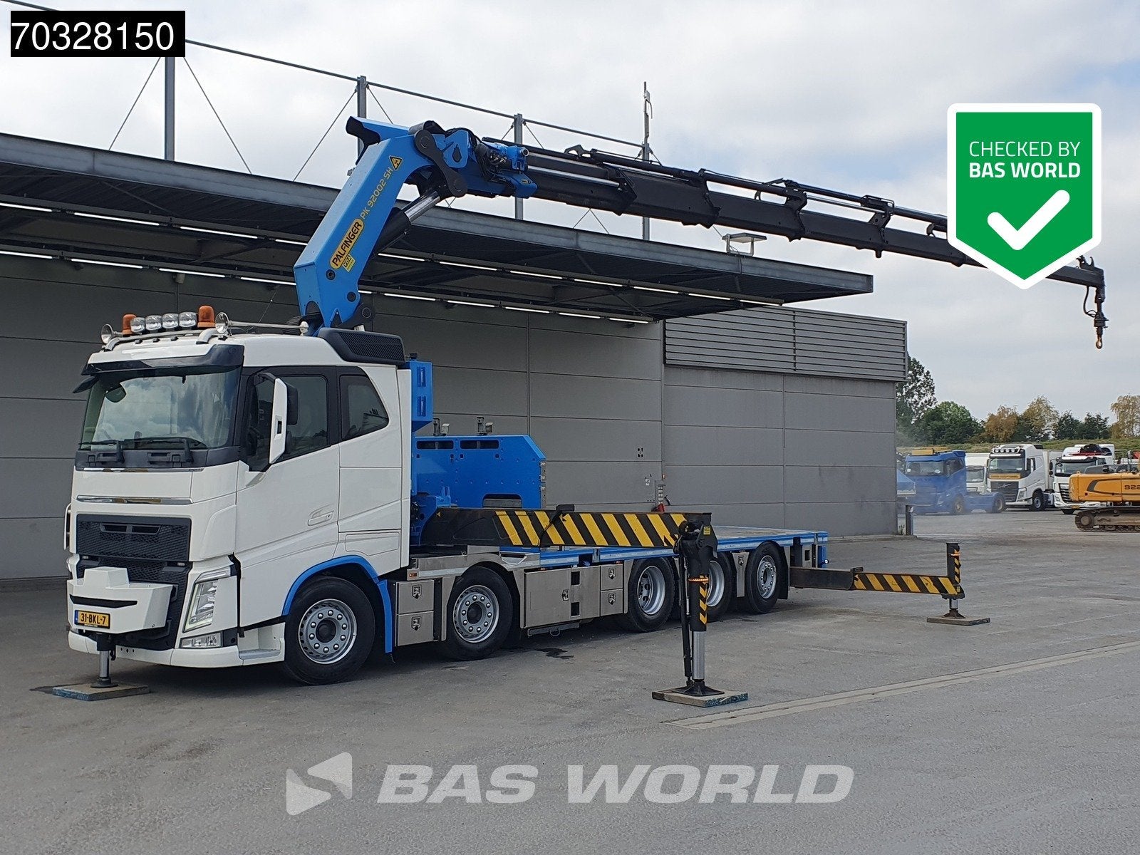 Volvo FH FH 500 10X4 Palfinger PK92002-SH Crane 7 extensions, Autos, Camions, Achat, Euro 6, Entreprise, 500 ch