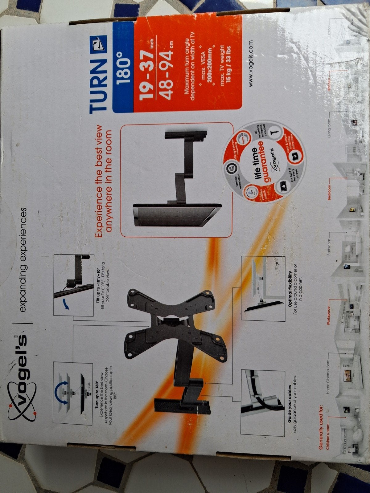 TV ophangsysteem 48 tot 94 cm of 29 tot 37 inch, Ophalen, Gebruikt