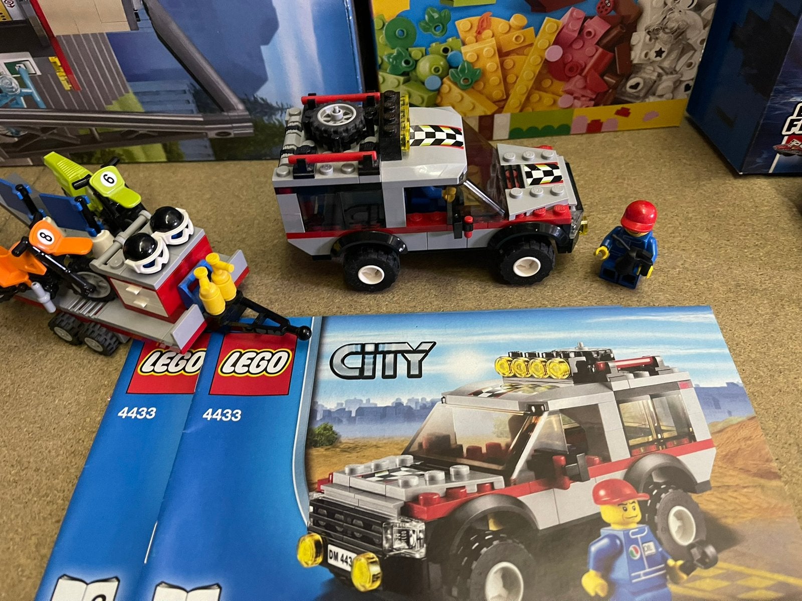 Lego 4433 Dirt bike transporter, Ophalen of Verzenden, Zo goed als nieuw, Compleet, Lego