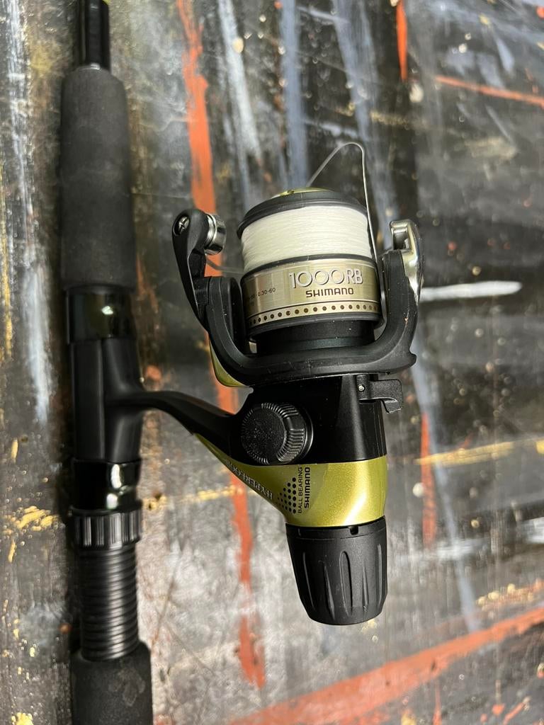 Canne arca avec moulinet Shimano, Enlèvement ou Envoi, Comme neuf, Moulinet