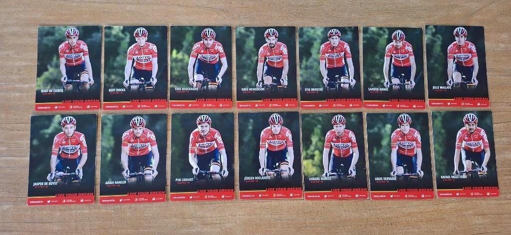 Rennerskaarten wielrennen; 14x Lotto Soudal (Roelandts), Verzenden, Nieuw, Spelerskaart
