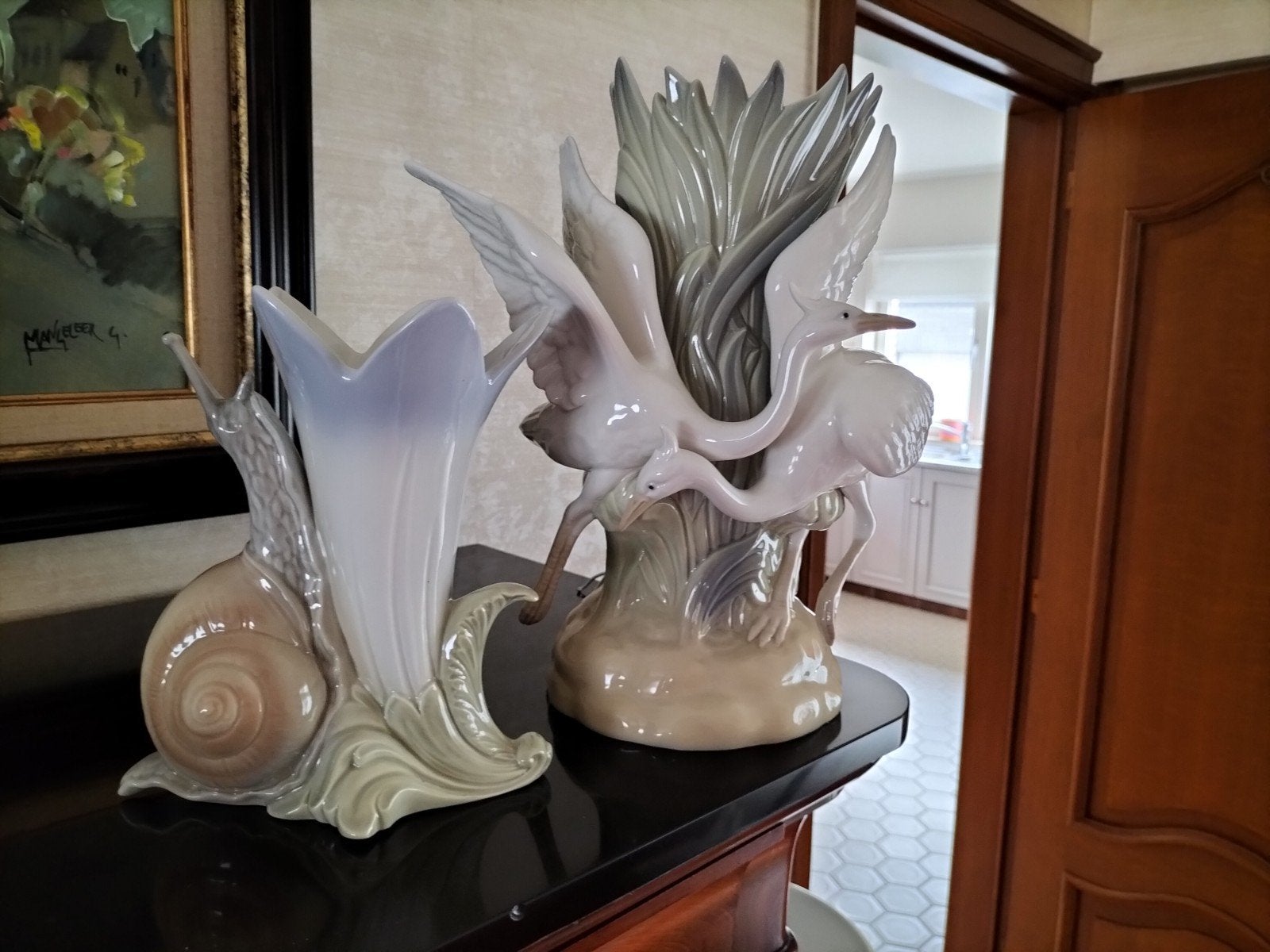 2 porseleinen vazen te koop wegens verhuis ouders, Antiek en Kunst, Ophalen