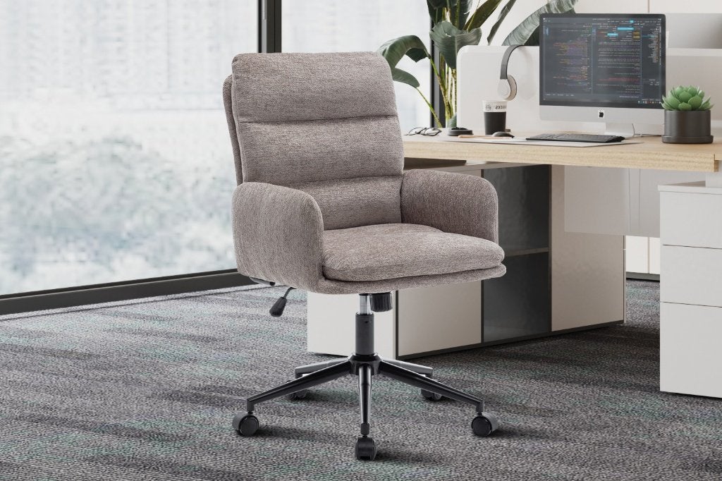 Nieuw bureaustoel beige grijs bruin 120 euro per stuk., Ophalen, Nieuw, Beige, Bureaustoel