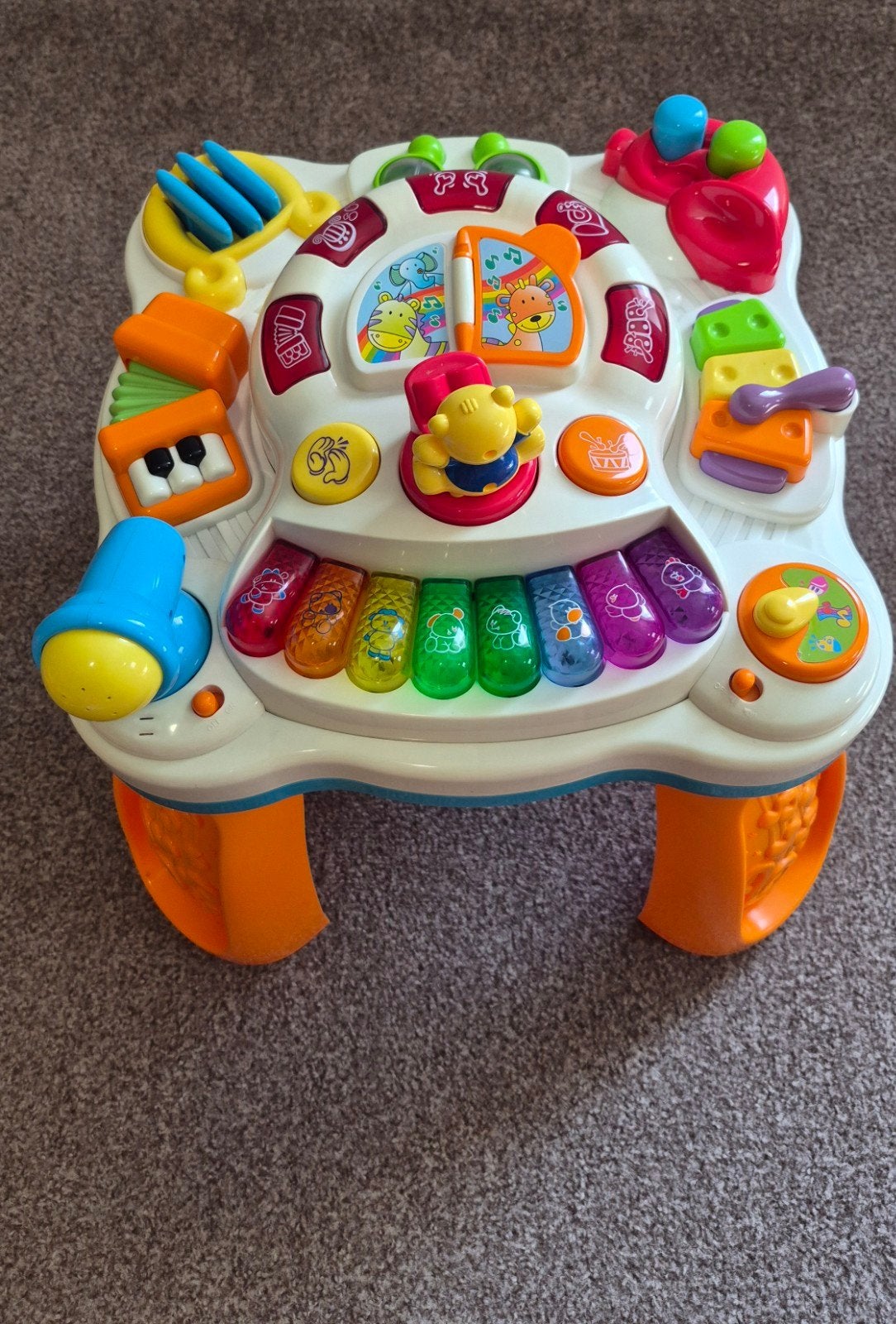 Muzikale activiteitentafel met piano en instrumenten, Kinderen en Baby's, Ophalen, Gebruikt