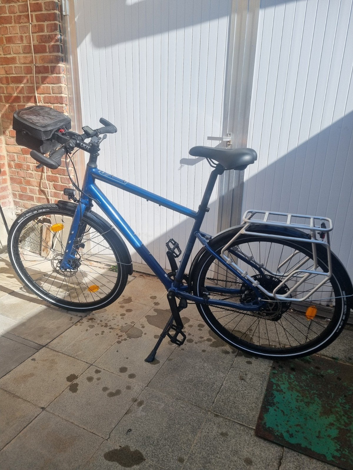 Trekkingsfiets B-twin, blauw, maat 56, Ophalen