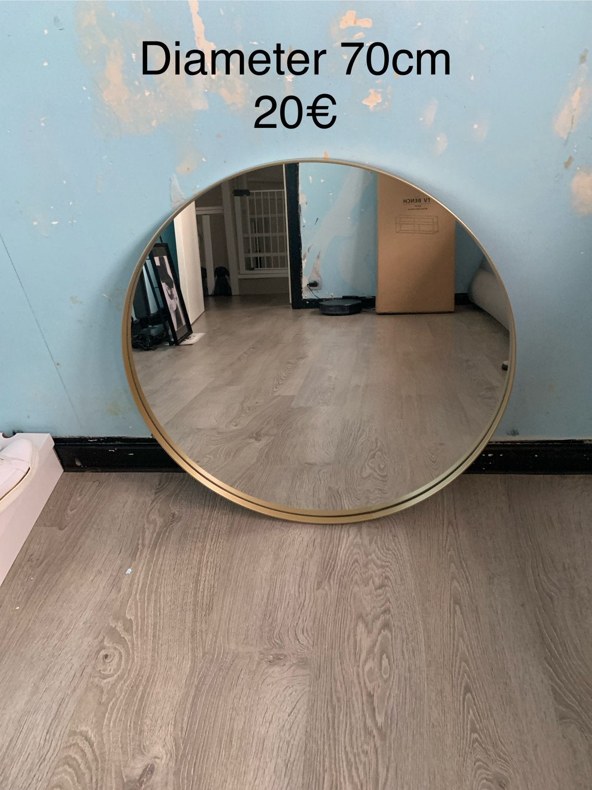 Ronde spiegel, Huis en Inrichting, Ophalen, Zo goed als nieuw