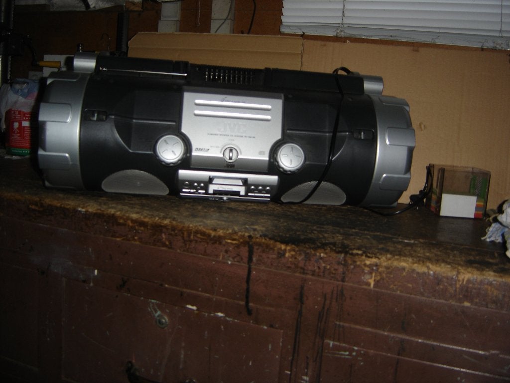 JVC Boomblaster RV-NB300DAB, Audio, Tv en Foto, Cd-spelers, Ophalen, Gebruikt, JVC