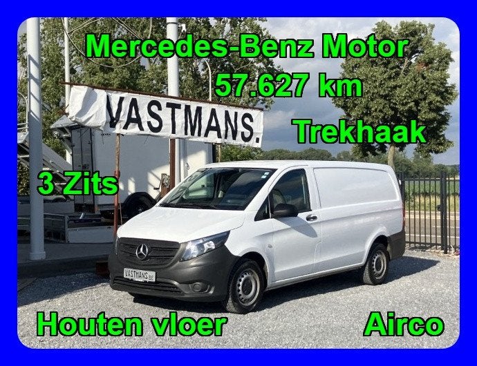 Mercedes-Benz Vito 17.750€ + TVA / MB Moteur / Attelage/ ..., Autos, Achat, Entreprise, Noir, 191 g/km