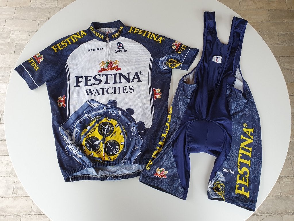 Wielershirt (XXL) + broek Festina (Sibelle, XL), Ophalen of Verzenden, Gebruikt, Kleding