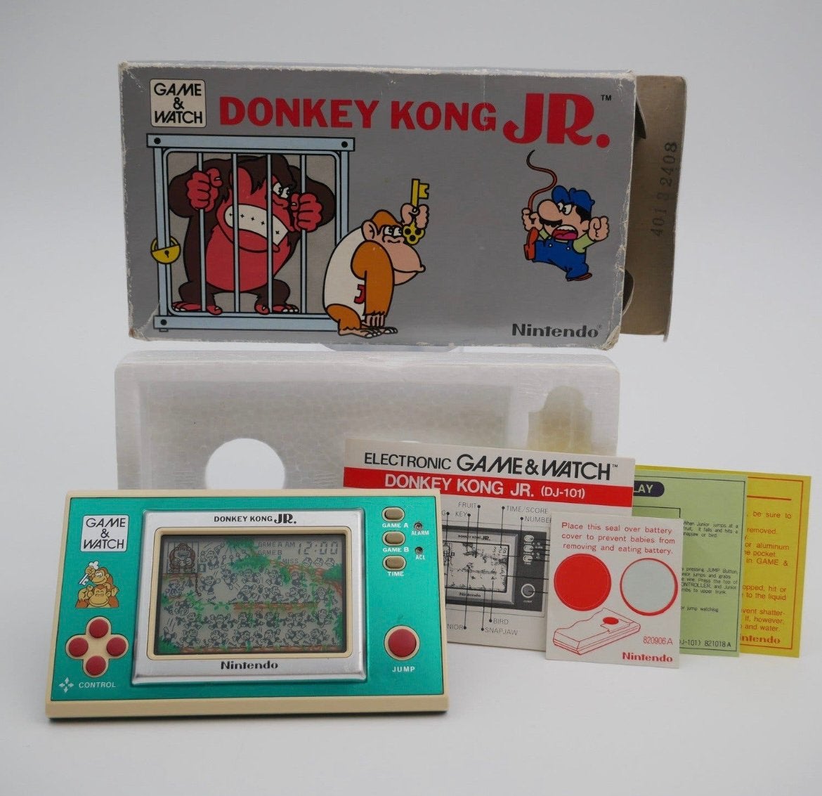 Nintendo Game&Watch Donkey Kong CIB JR-101 1982, 1 speler, Ophalen of Verzenden, Gebruikt, Avontuur en Actie