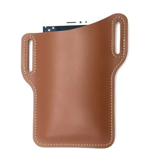 Telefoonhouder Telefoonholster Riemhouder Heuptas - - Bruin, Ophalen of Verzenden, Nieuw