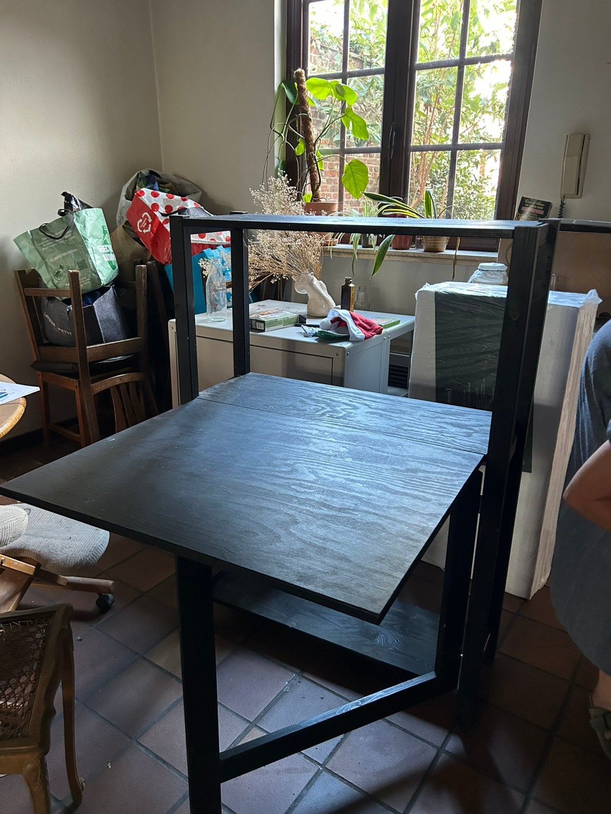Ivar ikea stelling kast zwart, Huis en Inrichting, Ophalen, Zo goed als nieuw