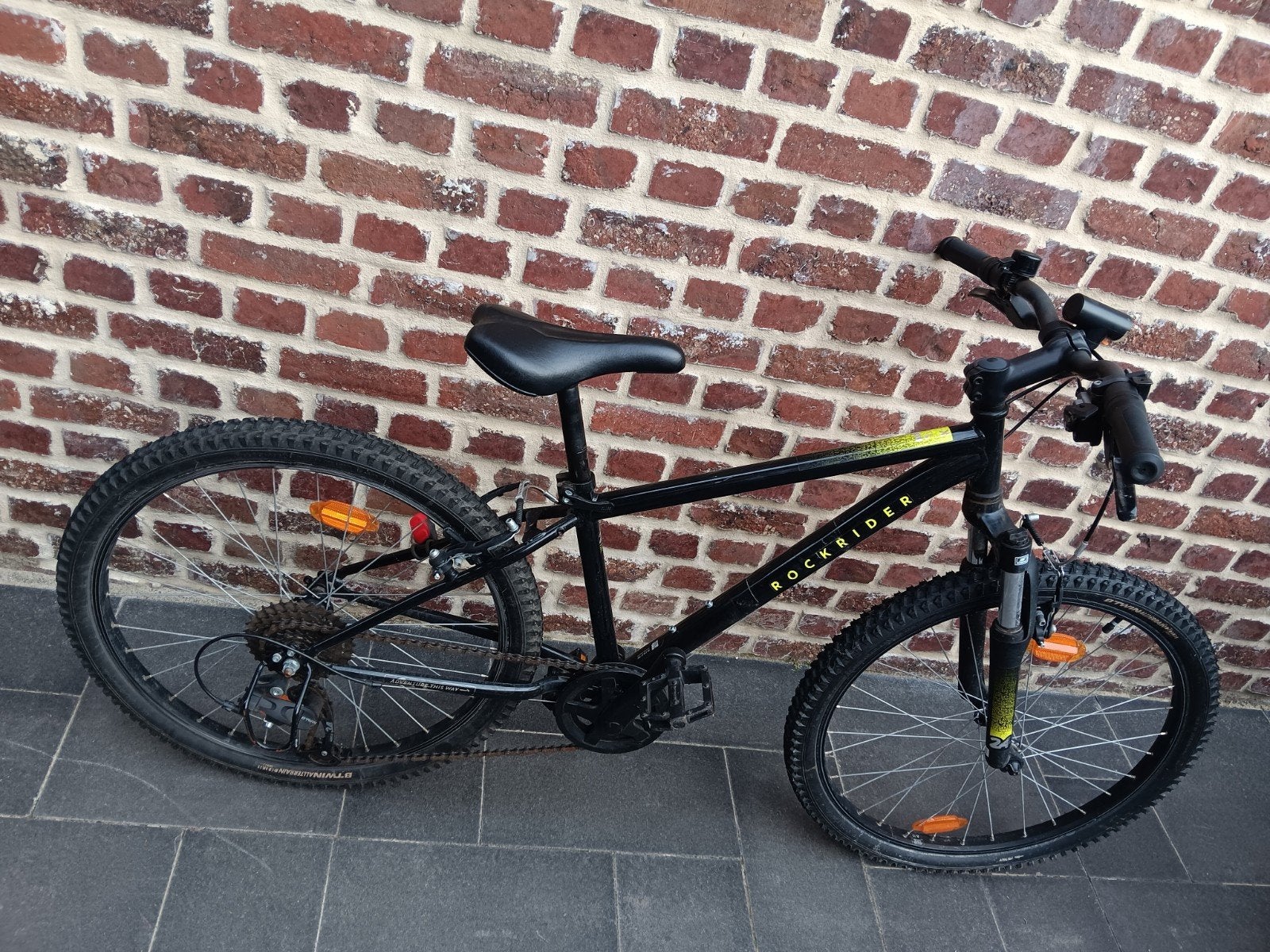 Rockrider ST 500 Fluogeel - 20 Inch Kinderfiets, Rockrider - DECATHLON, Frein sur jante, V-brakes, Enlèvement