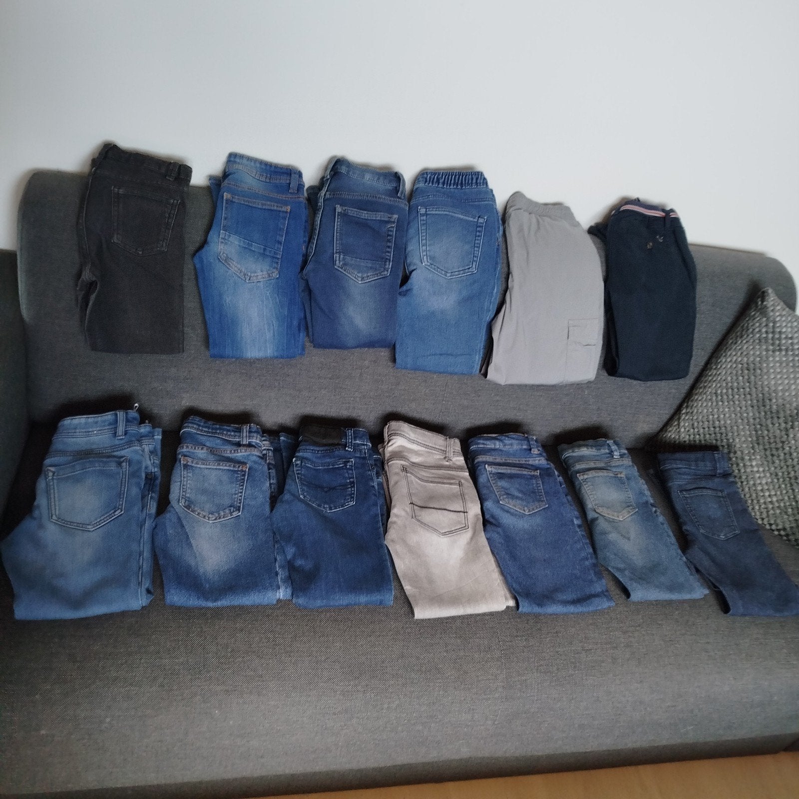 set van 13 jongens broeken maat 122/128, Kinderen en Baby's, Kinderkleding | Maat 122, Ophalen, Gebruikt, Jongen, Broek