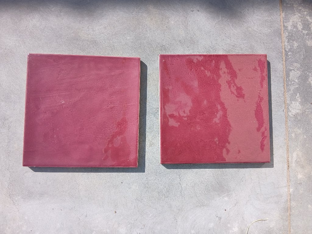 Wandtegel 13,2x13,2cm aubergine kleur, Doe-het-zelf en Bouw, Ophalen, Wandtegels, Nieuw, Minder dan 20 cm