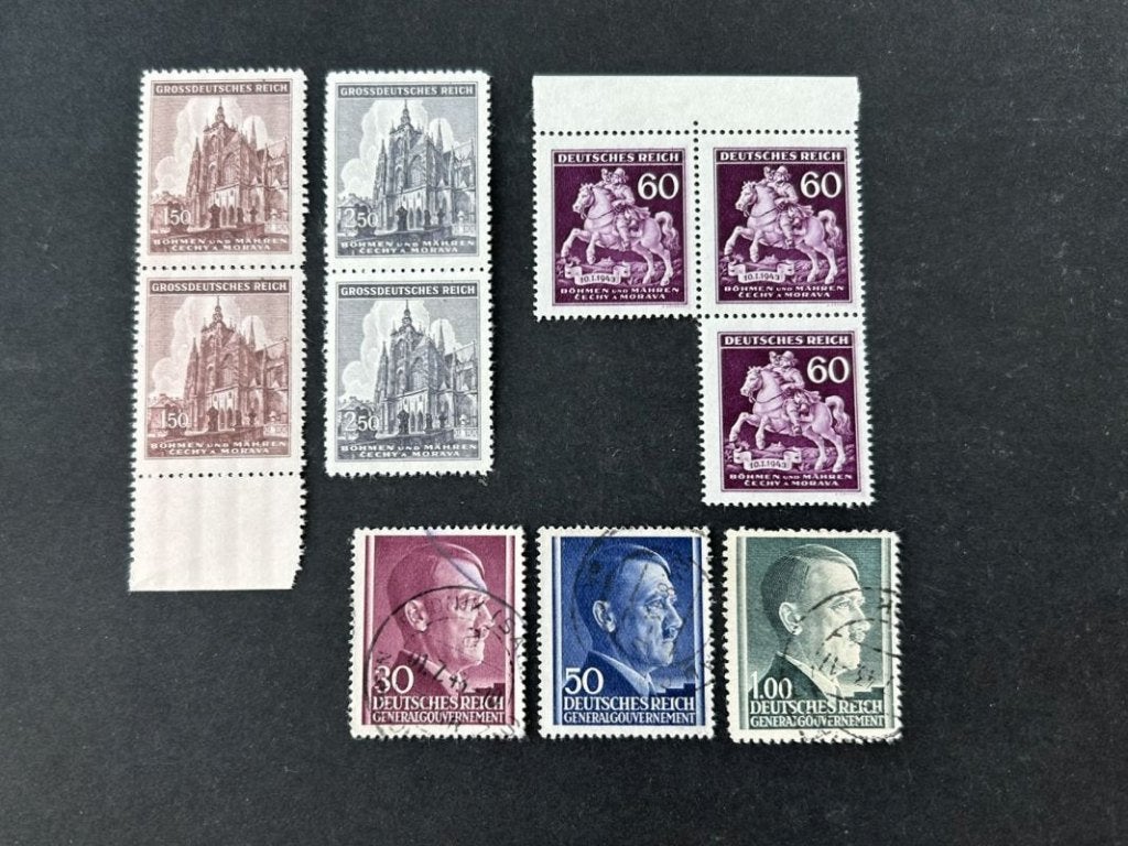 Postzegels Duitse rijk - General Gouvernement (Polen), Postzegels en Munten, Ophalen of Verzenden, Duitse Keizerrijk, Gestempeld