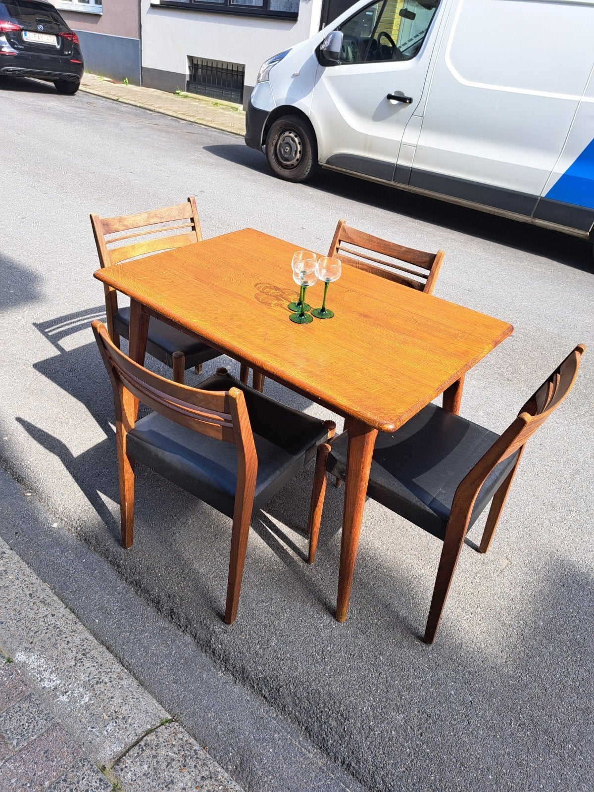 Table (3 de dispos) et 4 chaises scandinave, Maison & Meubles