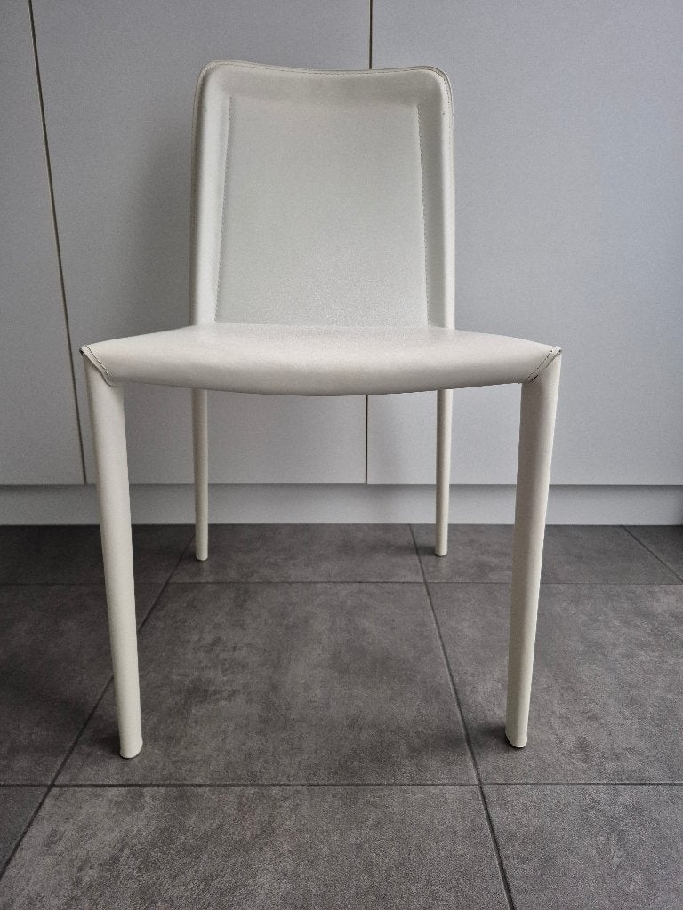 Stoelen eetkamer of keuken, Enlèvement, Utilisé, Blanc