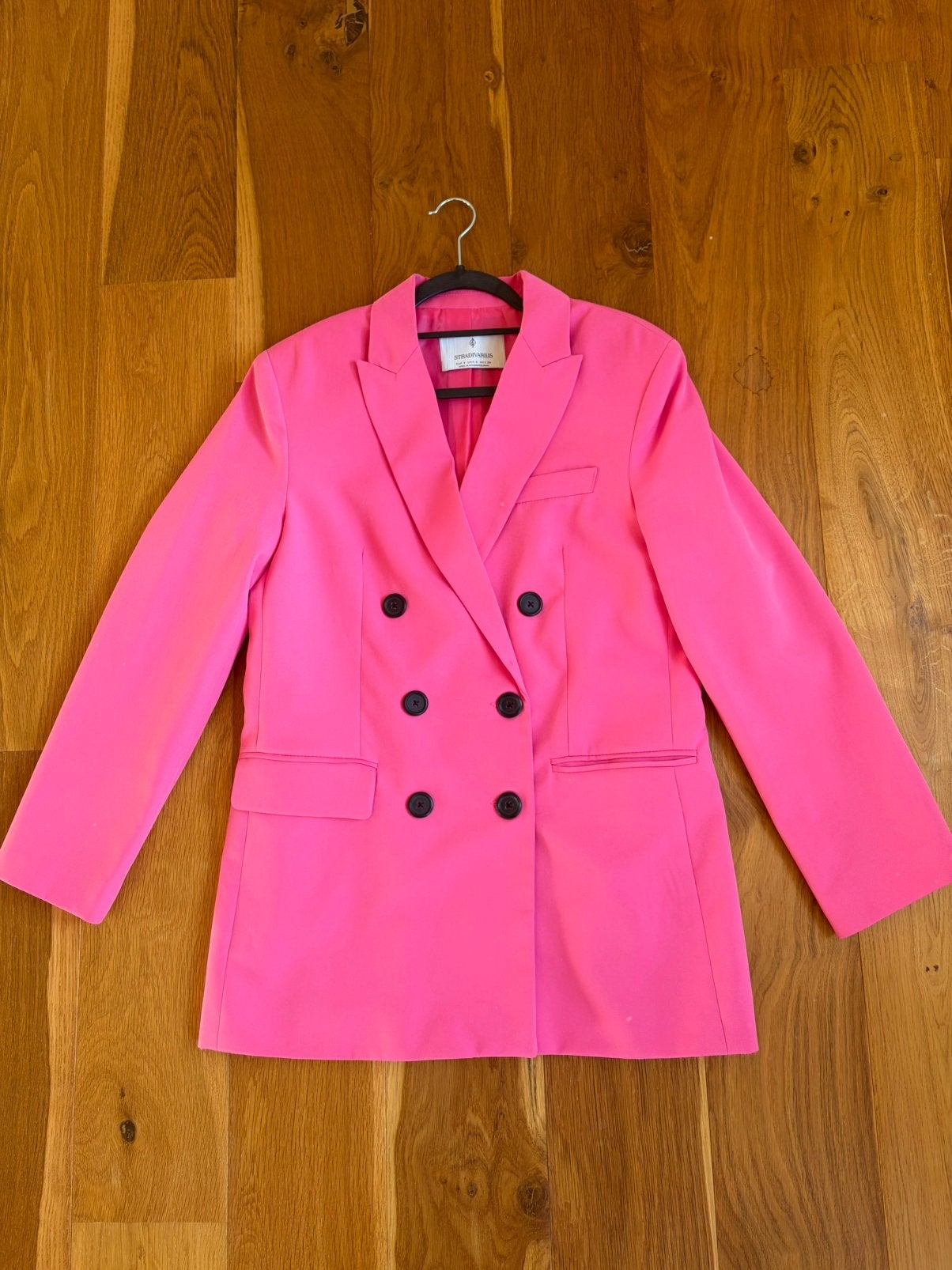 Roze blazer Stradivarius, Kostuum of Pak, Ophalen of Verzenden, Roze, Maat 36 (S)