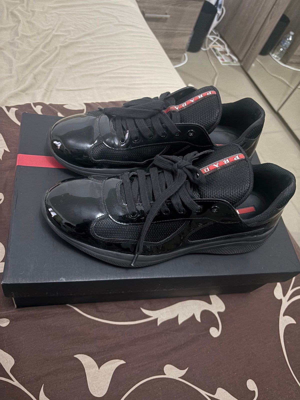 Prada America’s Cup 43, Comme neuf, Enlèvement, Baskets, Noir