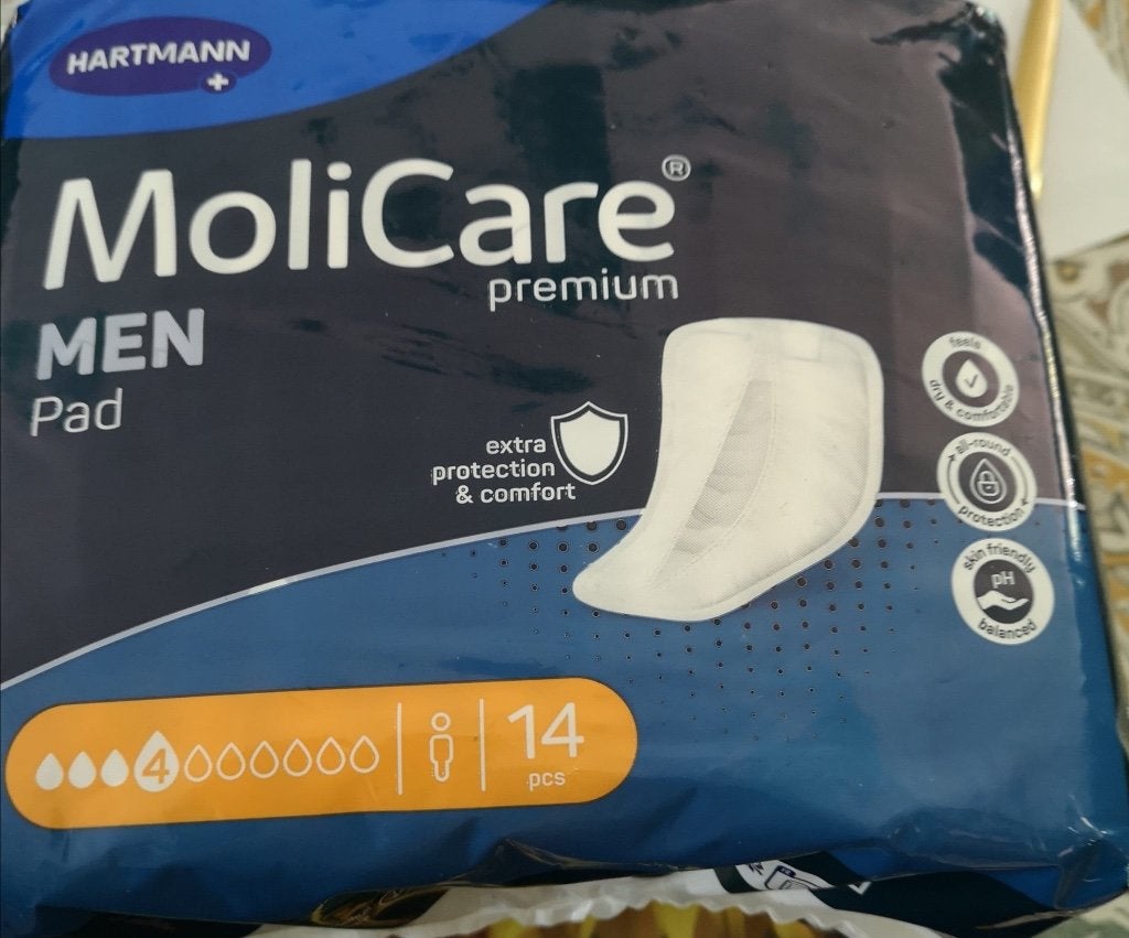 10 pak. urine bescherm-incontinentie-Molicare - man-4 drup, Diversen, Verpleegmiddelen, Ophalen, Nieuw