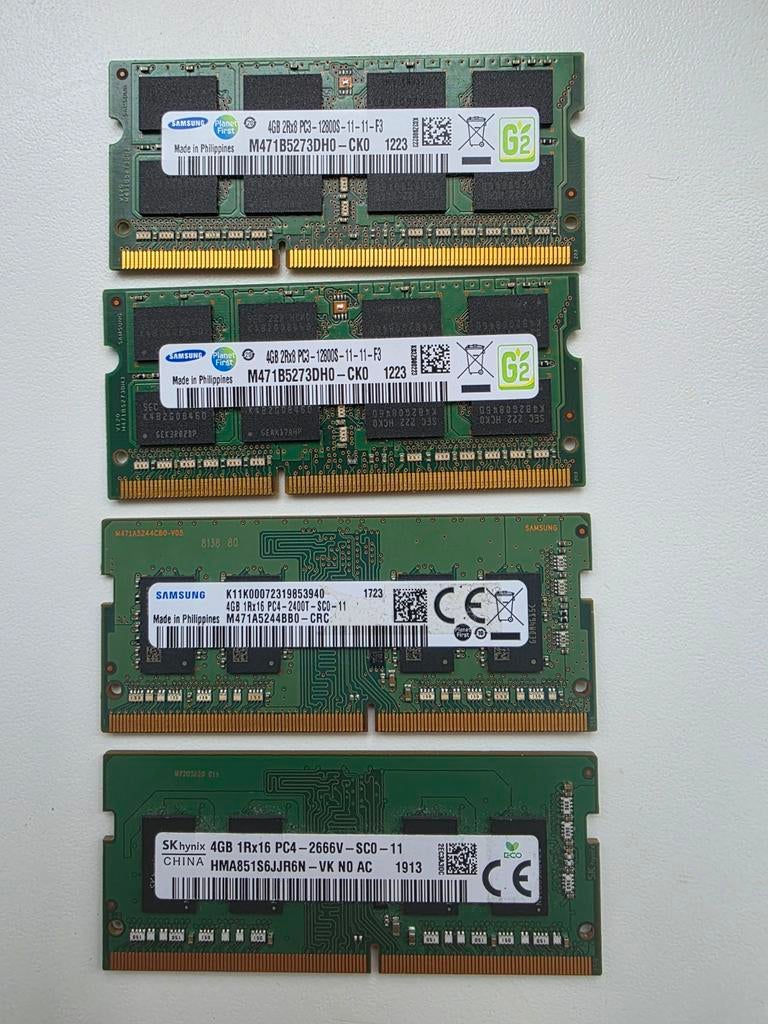 Diverse 4GB RAM Modules, Ophalen, DDR3