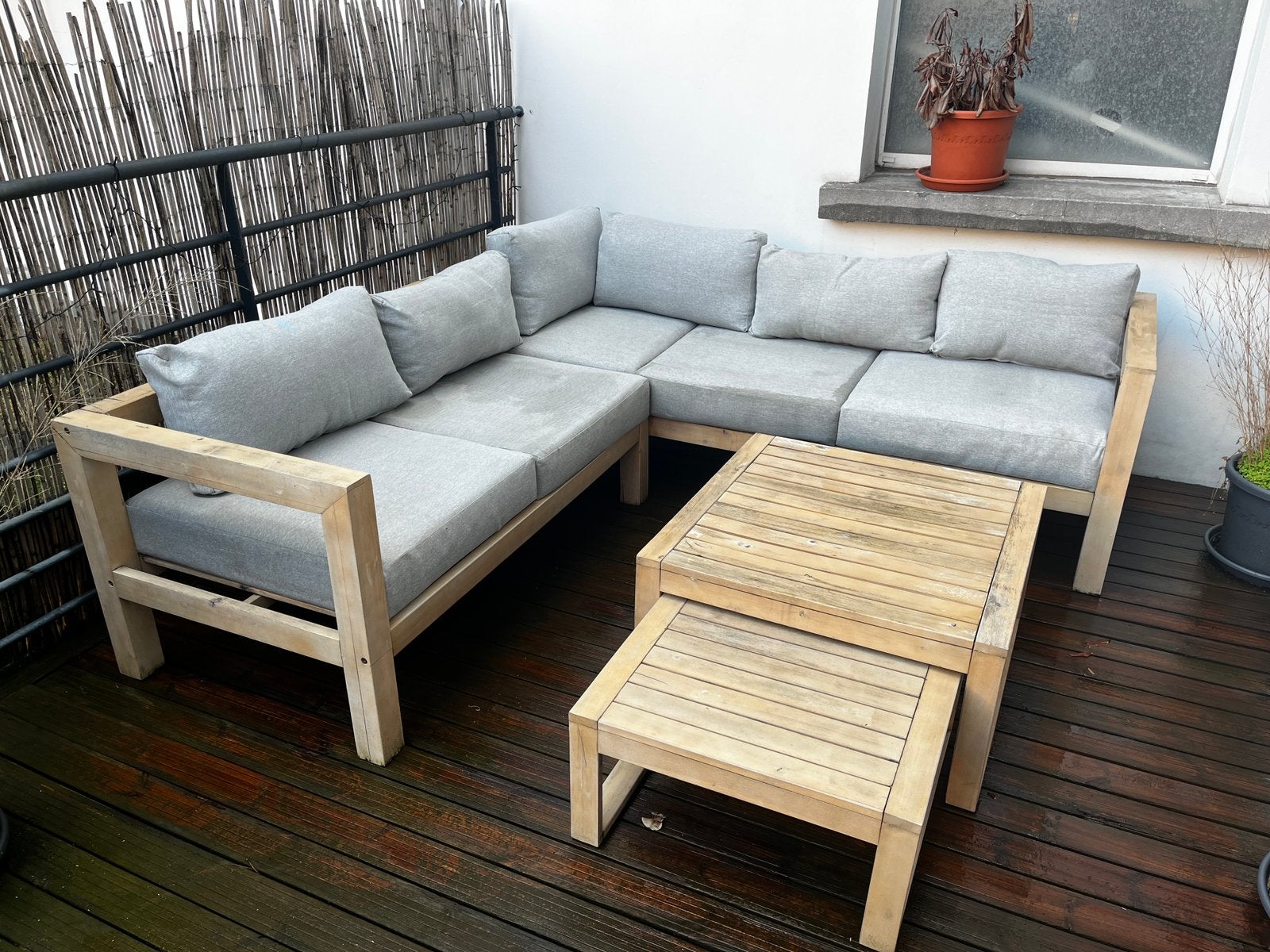 Canapé de jardin, Jardin & Terrasse, Enlèvement, Comme neuf, Bois
