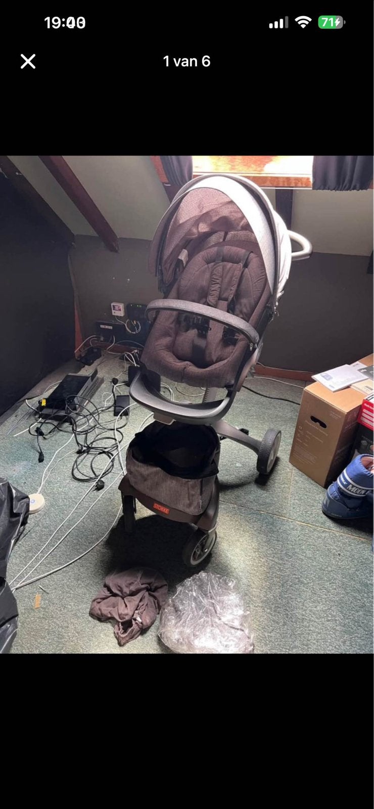Stokke kinderwagen, Kinderen en Baby's, Luchtbanden, Zo goed als nieuw, Ophalen, Kinderwagen