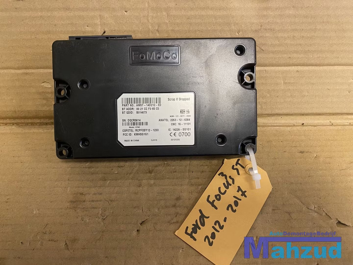 FORD FOCUS 3 Bluetooth module 2010-2017 AM5T14D212ED, Gebruikt, Info@ford.com, Ford, Ford Motor Company