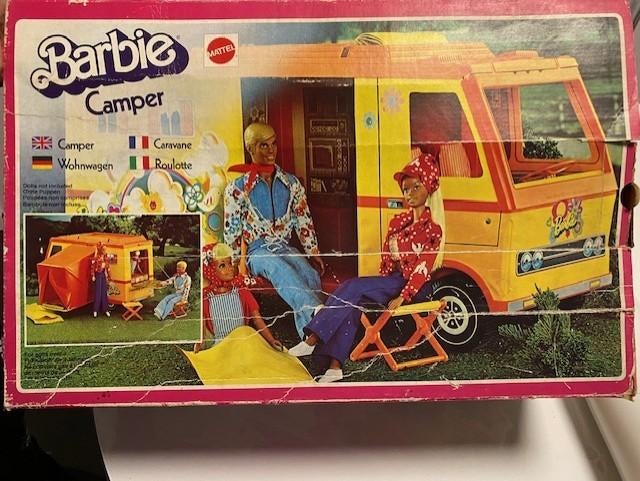 Camping-car Barbie Country Vintage 1974, accessoires Mattel, Collections, Enlèvement ou Envoi, Utilisé, Accessoires