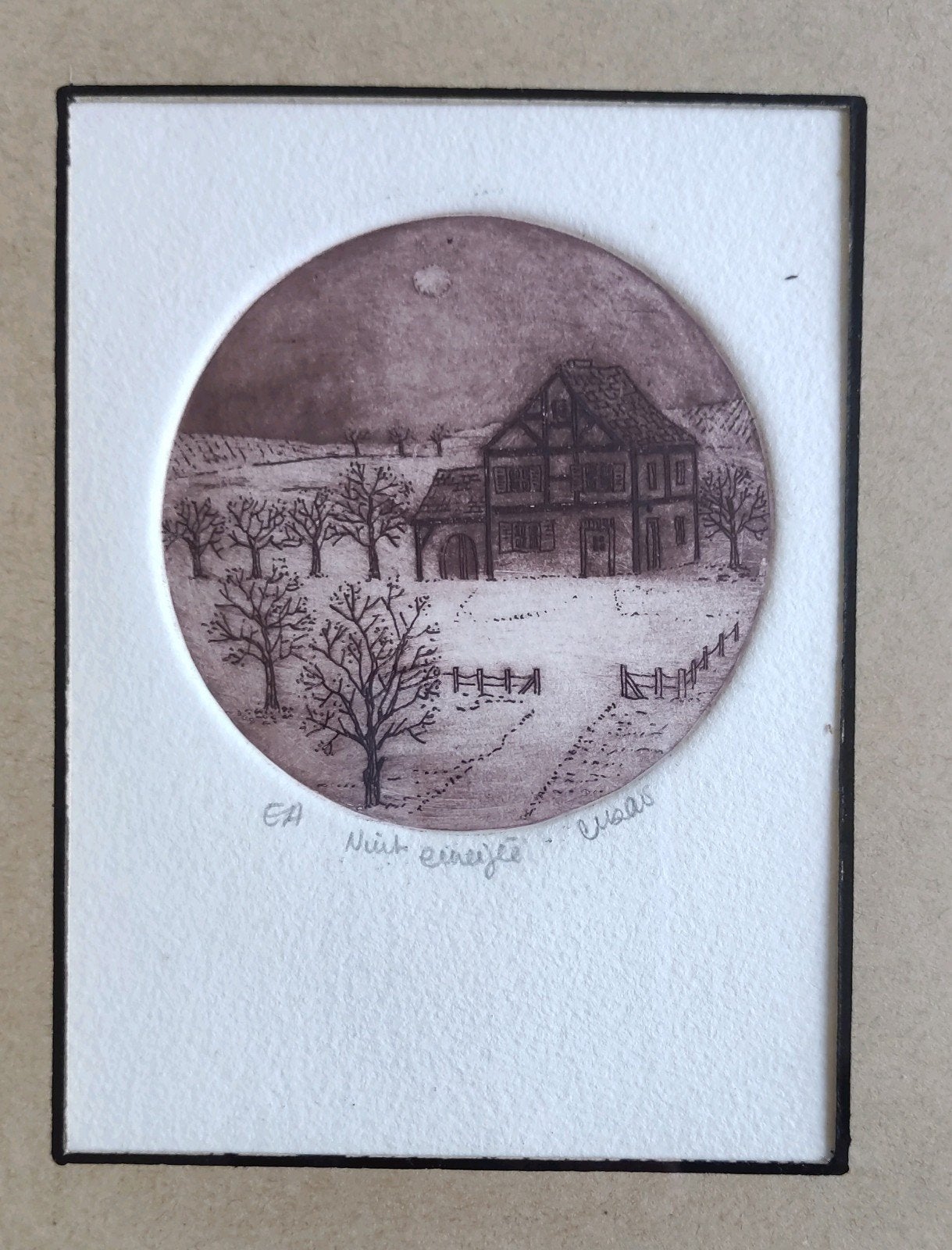 2 gravures tondo, Enlèvement ou Envoi, Numéroté