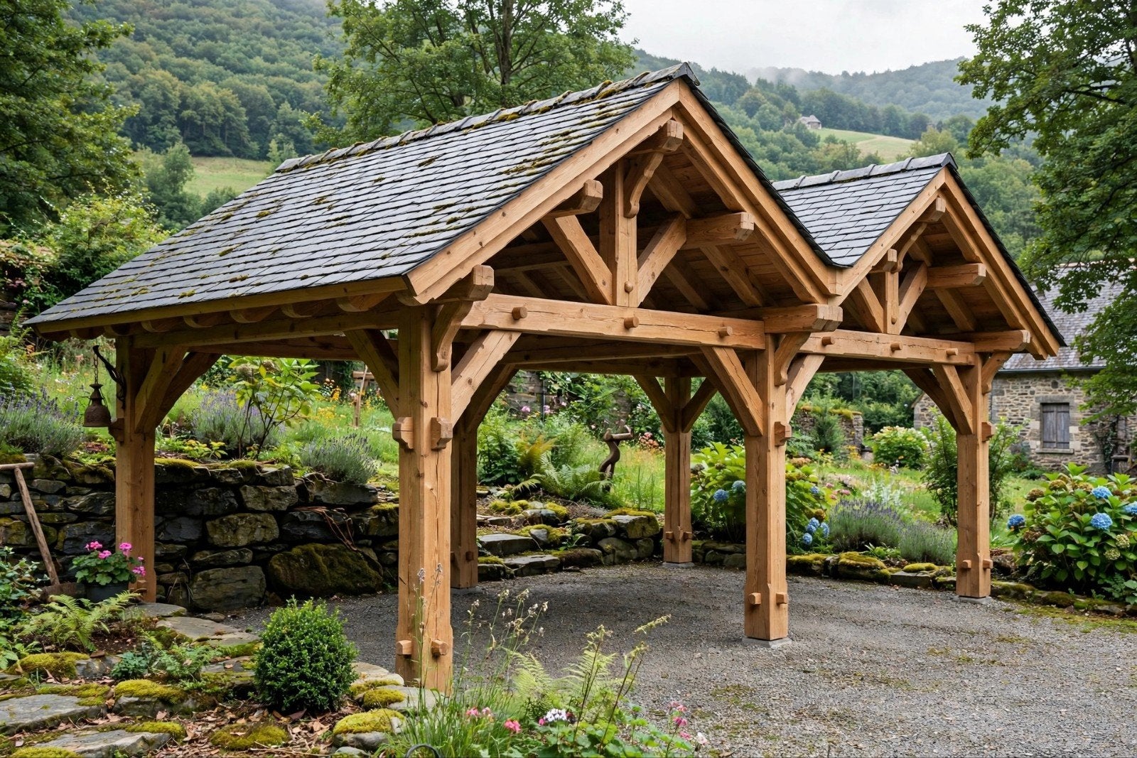 Porche, pergola, carport constructions Artisanale de BeMen