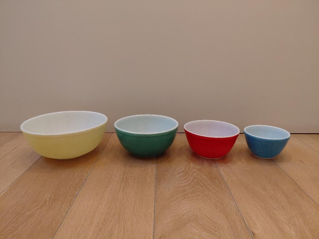 Ensemble de bols vintage en pyrex, Enlèvement ou Envoi