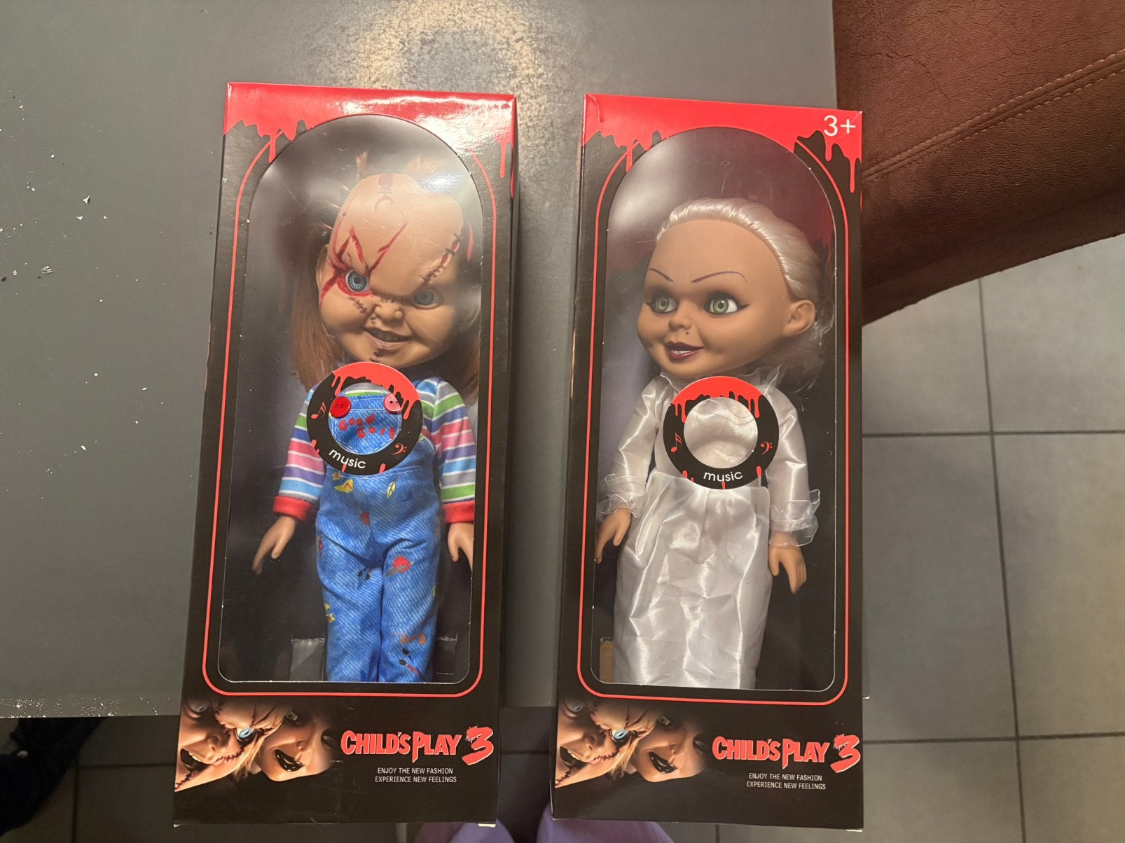 TE KOOP: ORIGINELE CHUCKY & TIFFANY POPPEN – MET GELUID!, Ophalen of Verzenden, Zo goed als nieuw