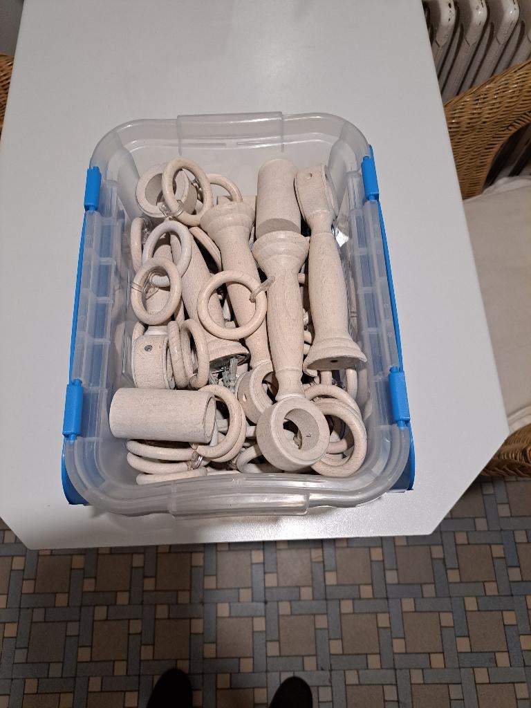 HOUTEN RINGEN, Ophalen, Zo goed als nieuw, Wit