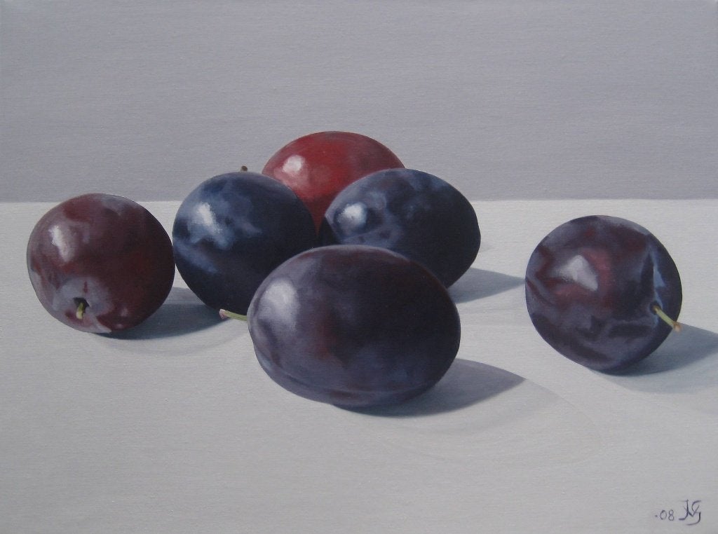 Schilderij in olieverf, Antiek en Kunst, Kunst | Schilderijen | Klassiek, Ophalen, Doek, Stilleven, Olieverf