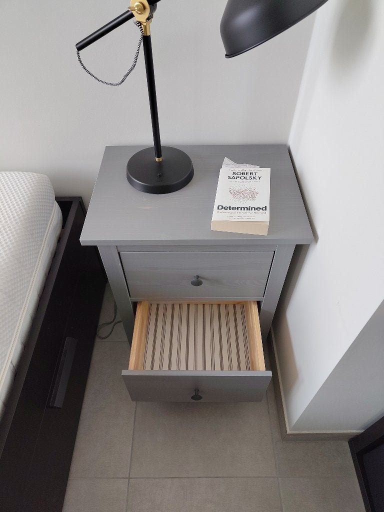 Ikea HEMNES Commode 2 tiroirs, gris, 54x66 cm, Maison & Meubles, 25 à 50 cm, Moins de 100 cm, Comme neuf, Enlèvement